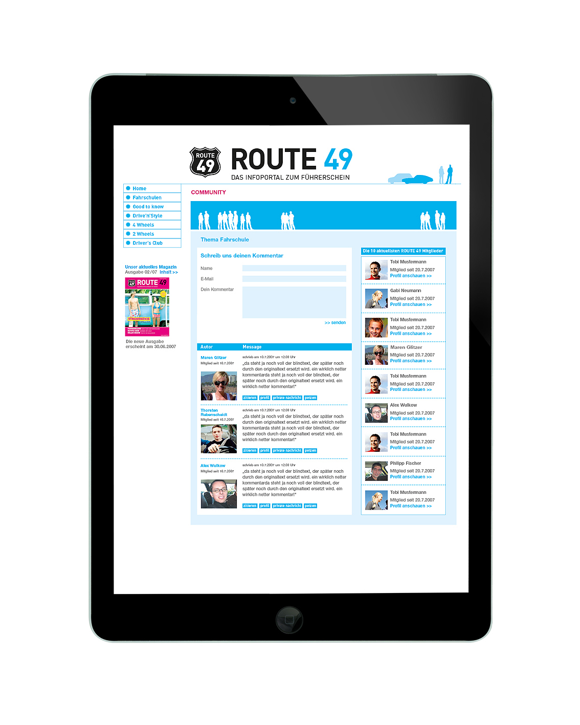 Route49 Webseite